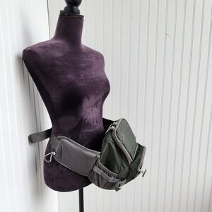 Outdoor Products Green Gray Mountain Waist Pack Bag 10"×9"×5"B3